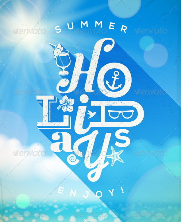 Summer Holidays Type Design - Travel Conceptual
