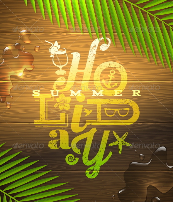 Summer Holidays Type Design - Travel Conceptual