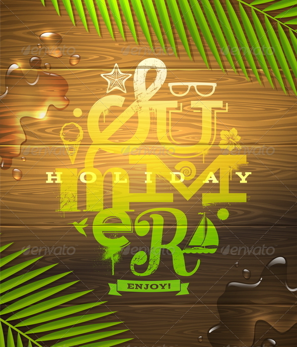 Summer Holidays Type Design - Travel Conceptual