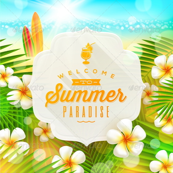 Summer Vacation Illustration - Travel Conceptual