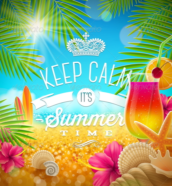Summer Tropical Holidays Design - Travel Conceptual