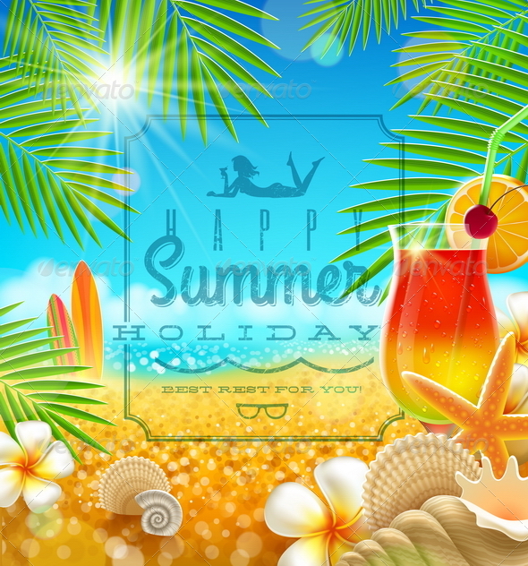 Tropical Vacation Design - Travel Conceptual