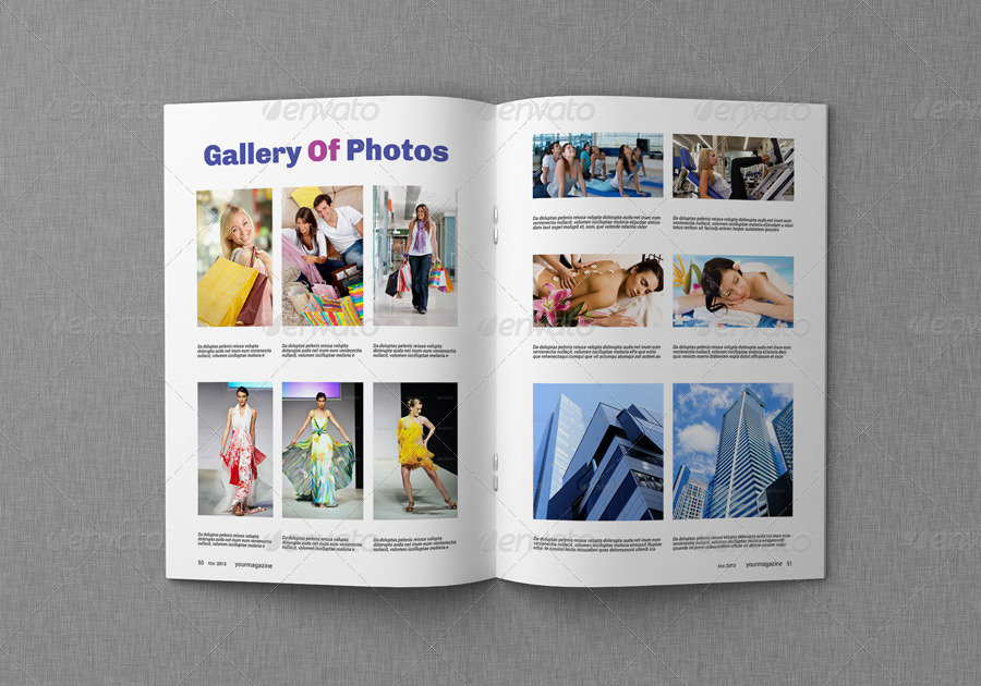 A4/Letter Clean Magazine Template, Print Templates GraphicRiver