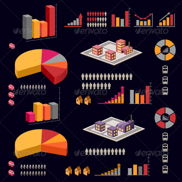 Infographic Set - Web Elements Vectors