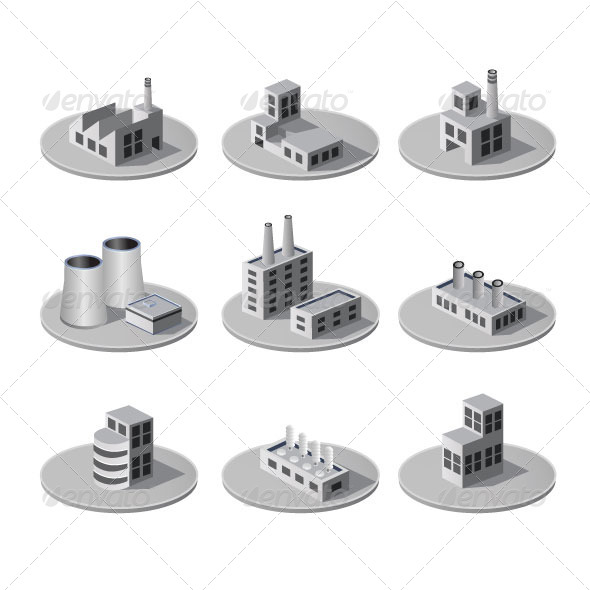 Isometric City - Buildings Objects