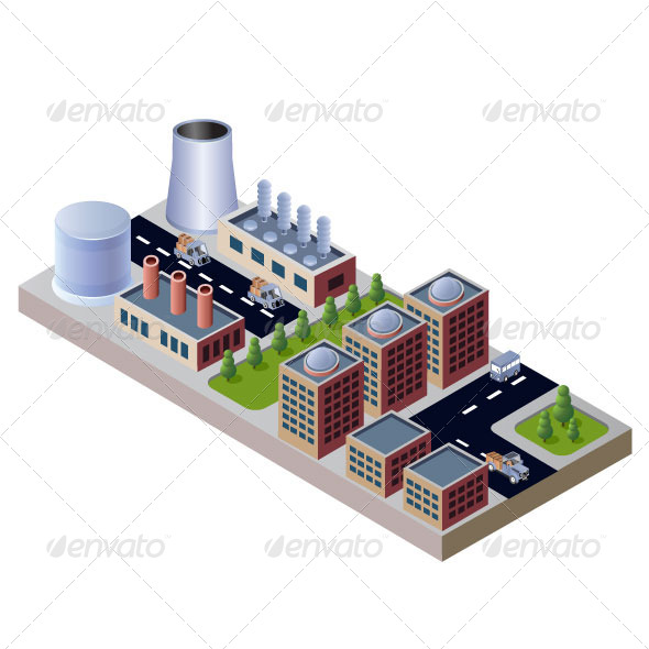 Industrial Buildings - Buildings Objects