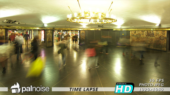 Subway Hall Station Crowd