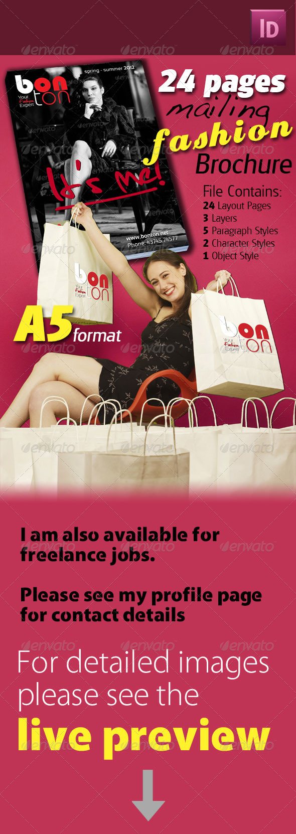 24 Pages Mailing Fashion Brochure - Catalogs Brochures
