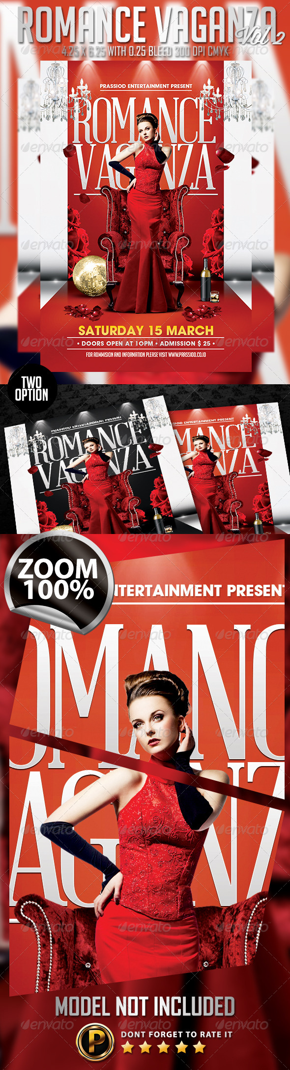 Romance Vaganza Flyer Template Vol 2 - Clubs & Parties Events