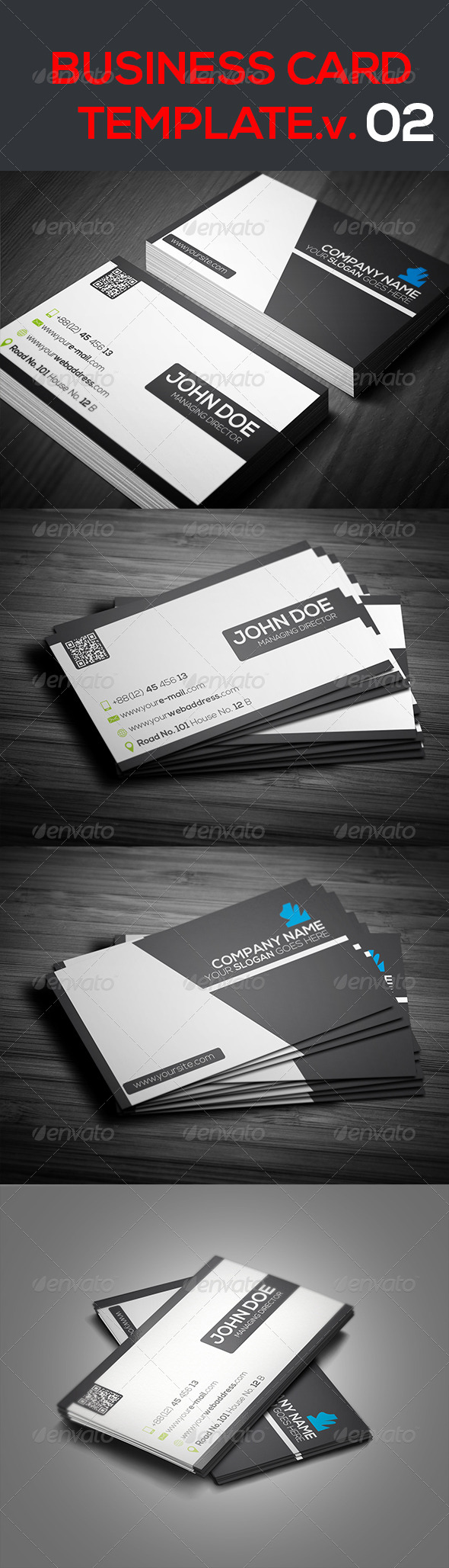 Creative Business Card Template.V.02 - Creative Business Cards
