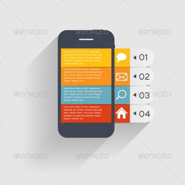 Infographic Business Template - Web Technology