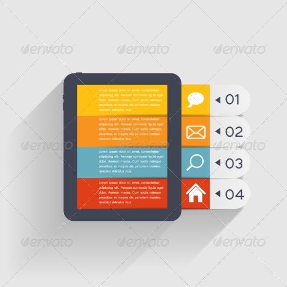 Infographic Business Template - Web Technology