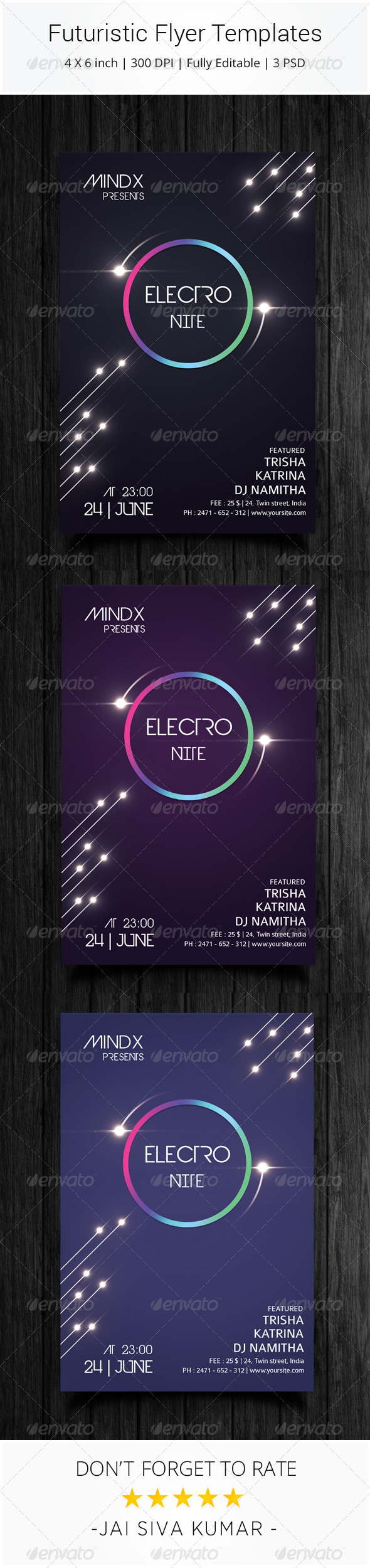 Futuristic Flyer Templates - Clubs & Parties Events