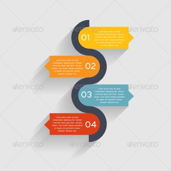 Infographic Business Template - Web Technology