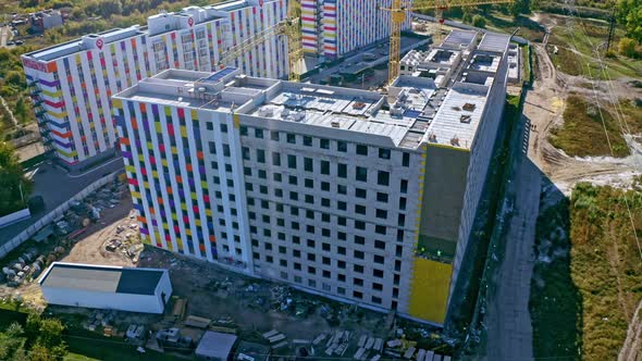 Construction Of A High Rise Building.