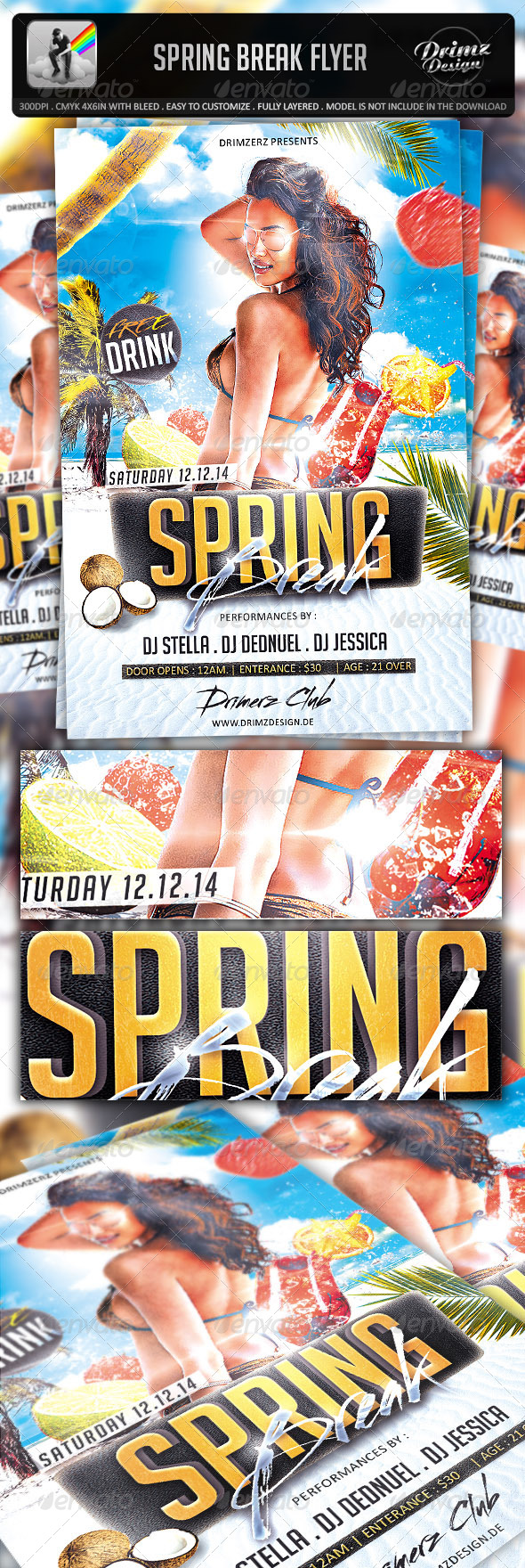 Spring Break Flyer - Events Flyers