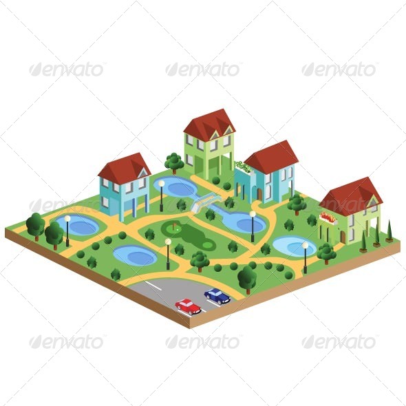 Village Houses - Buildings Objects
