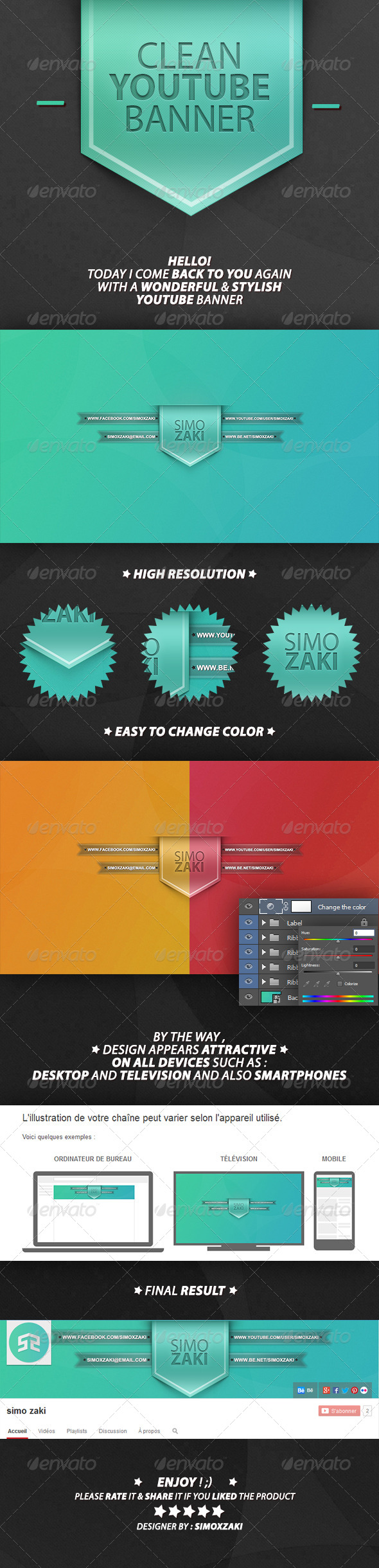 Clean youtube banner - YouTube Social Media