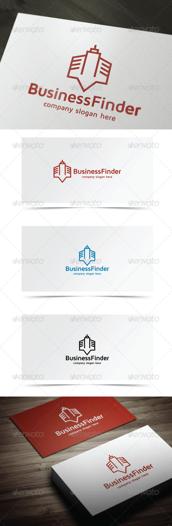 Business Finder - Buildings Logo Templates