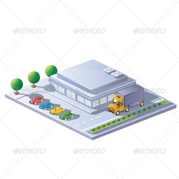 Supermarket - Buildings Objects