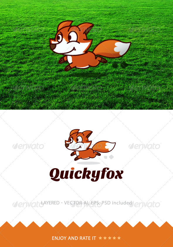 Quicky Fox - Animals Logo Templates