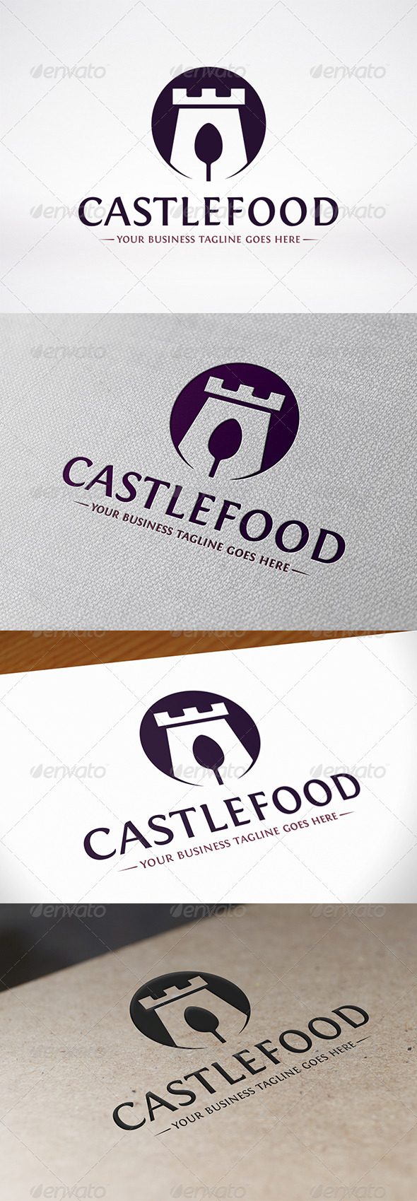 Castle Food Logo Template - Food Logo Templates