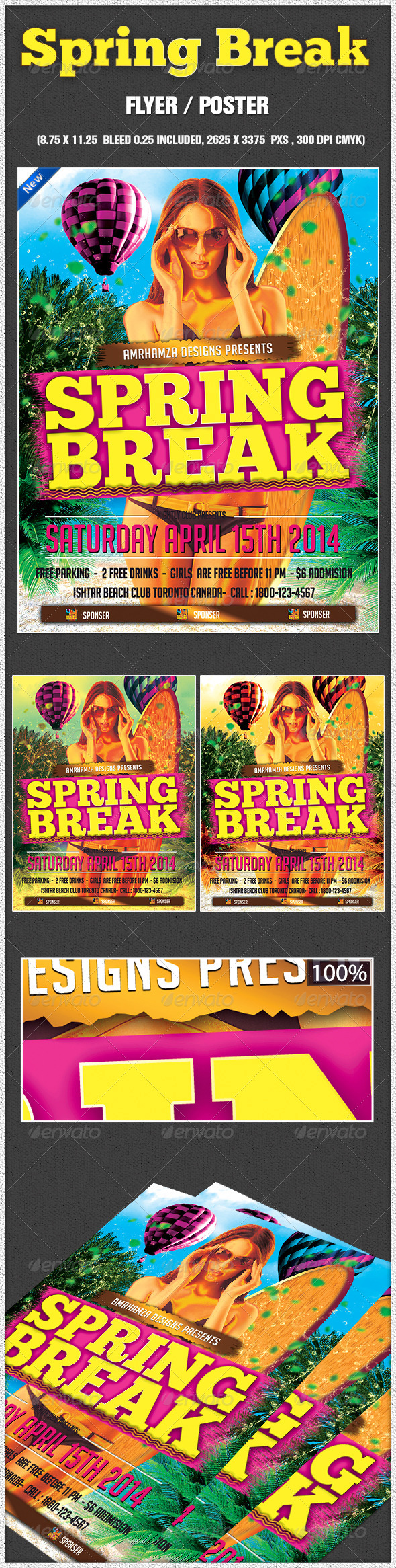 Spring Break Surf Beach Club Party Event - Holidays Events