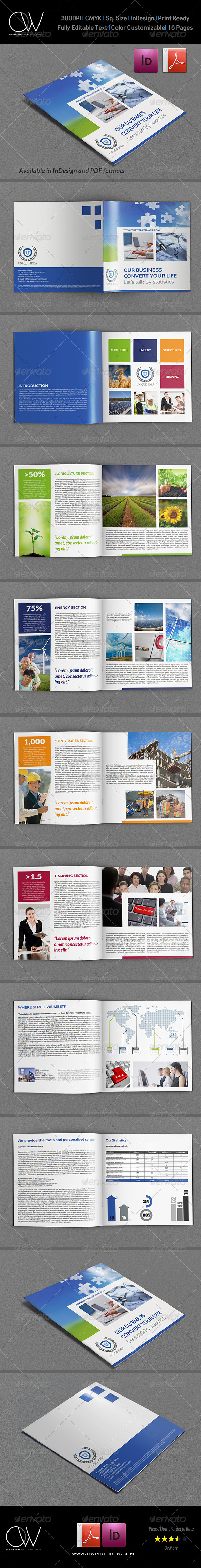 Company Brochure Template Vol.32 - 16 Pages - Corporate Brochures