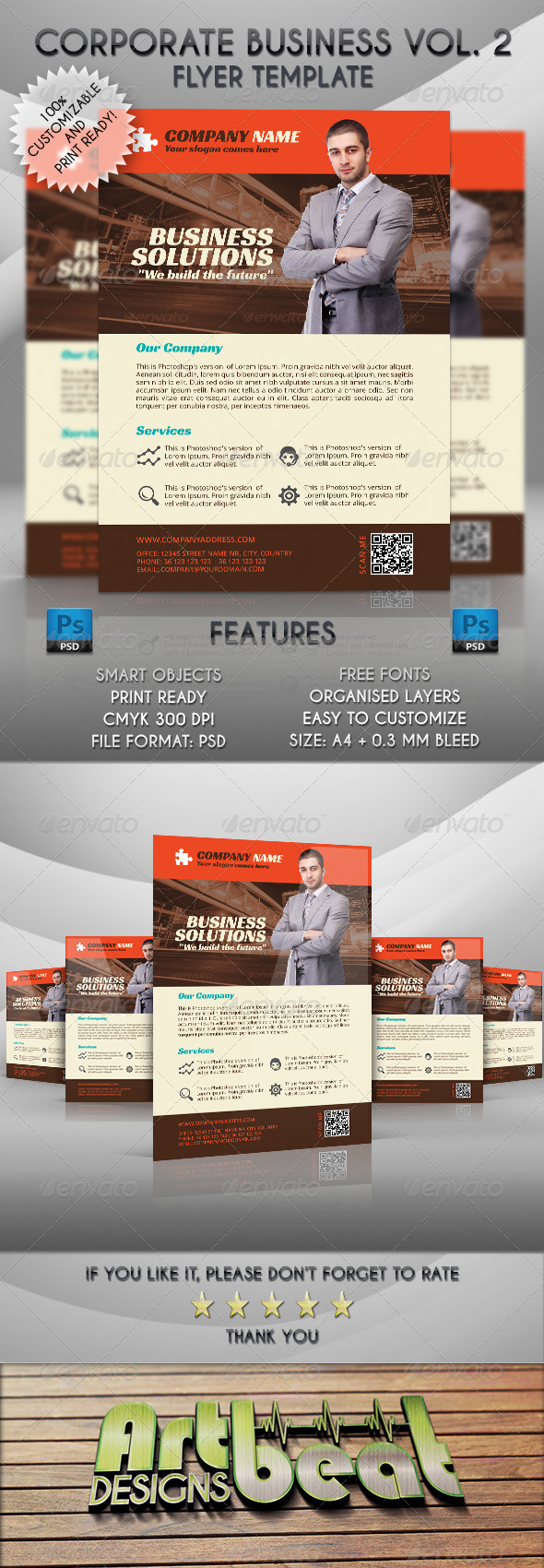 Corporate Business Flyer Template Vol. 2 - Corporate Flyers