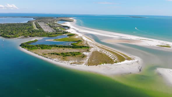 Aerial Fly Fort De Soto Park, Stock Footage | VideoHive