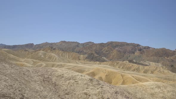 High angle of peaks and rocks in Death Valley alt