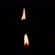 Six realistic candle flame isolated against a dark (alpha) background. - VideoHive Item for Sale