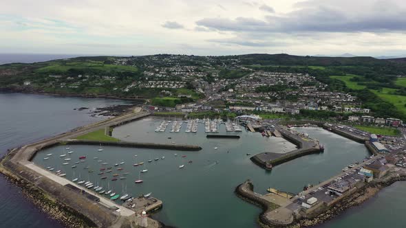 Aerial View of Howth Harbour and Village, Ireland