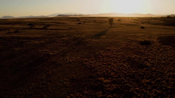 Flying Over the Desert in Namibia in A Hot Air Balloon alt