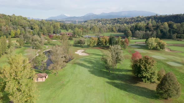 Golf Course Club Aerial View 