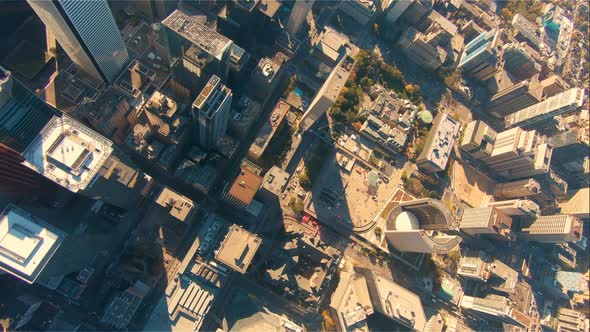 Toronto, Ontario, Canada | Aerial Bird Eye - The downtown