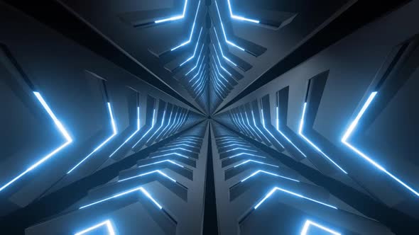 4k Triangle Neon Arrow Tunnel Pack alt