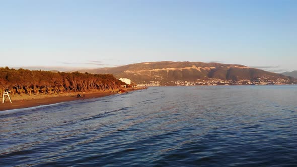 Dark Sea Sunset Background alt