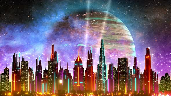 Sci-fi City In 4k