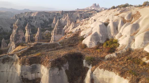 Cappadocia Landscape Aerial View. Turkey. Goreme National Park alt