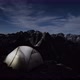 Time Lapse Moon Illuminating Mountain Valley and Tent in Tatry, Slovakia - VideoHive Item for Sale