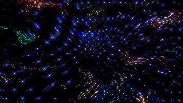 3D Beautiful video Lines of abstract backgrounds in color blue red textures. With full color