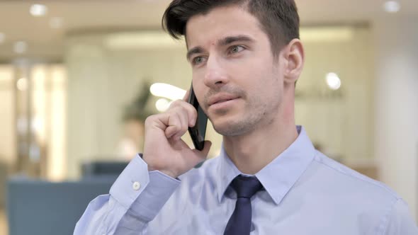 Businessman Talking on Phone alt