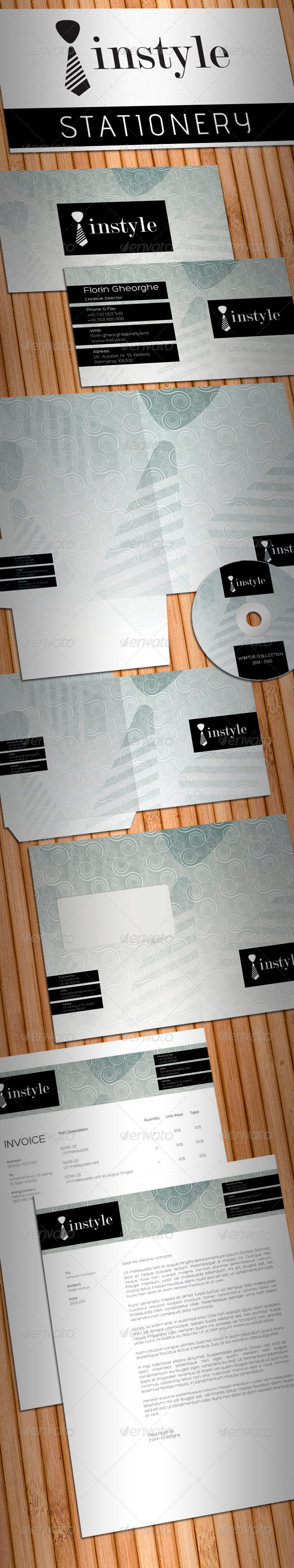 InStyle Fashion Stationery - Stationery Print Templates