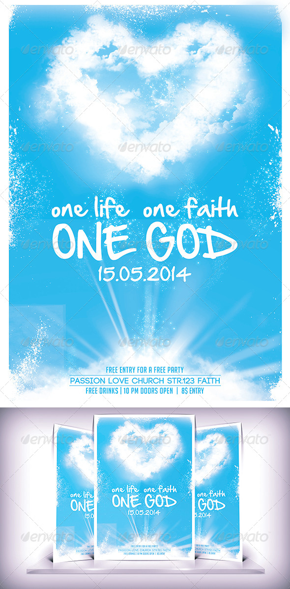 Chruch Love Flyer - Flyers Print Templates