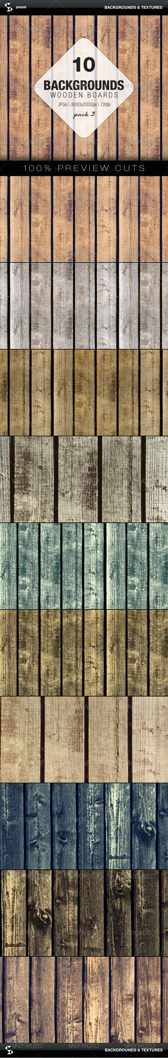 Wooden Boards Background 3 - Nature Backgrounds