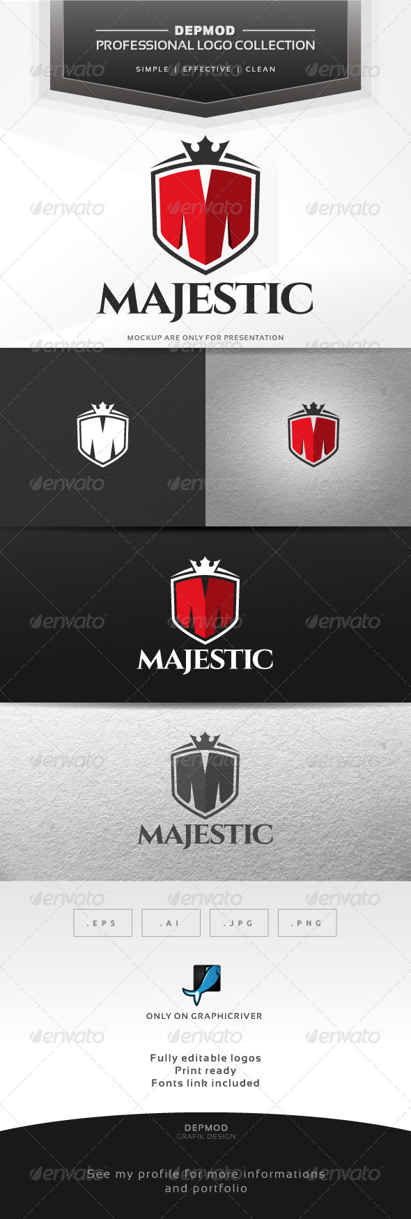 Majestic Logo - Letters Logo Templates