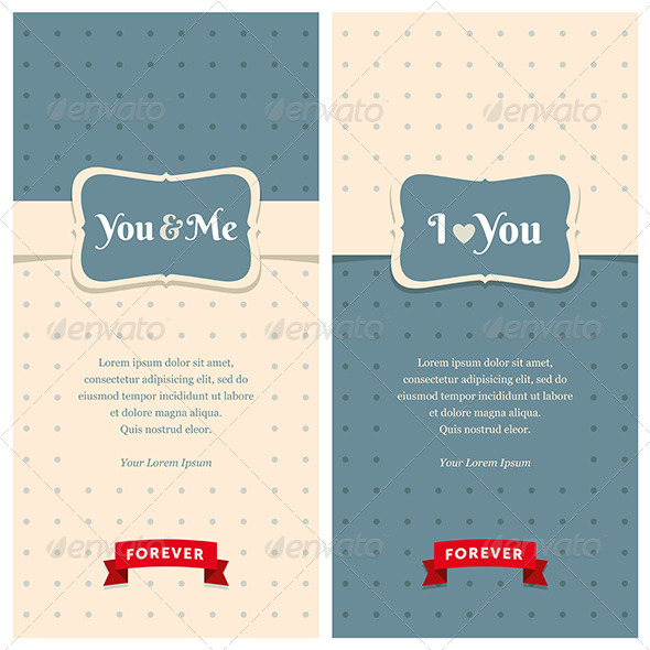 Retro Love Greeting Cards - Seasons/Holidays Conceptual