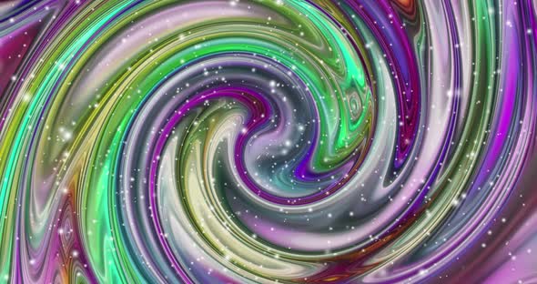 Abstract twirl colorful animation. Multicolor liquid background. Beautiful gradient texture