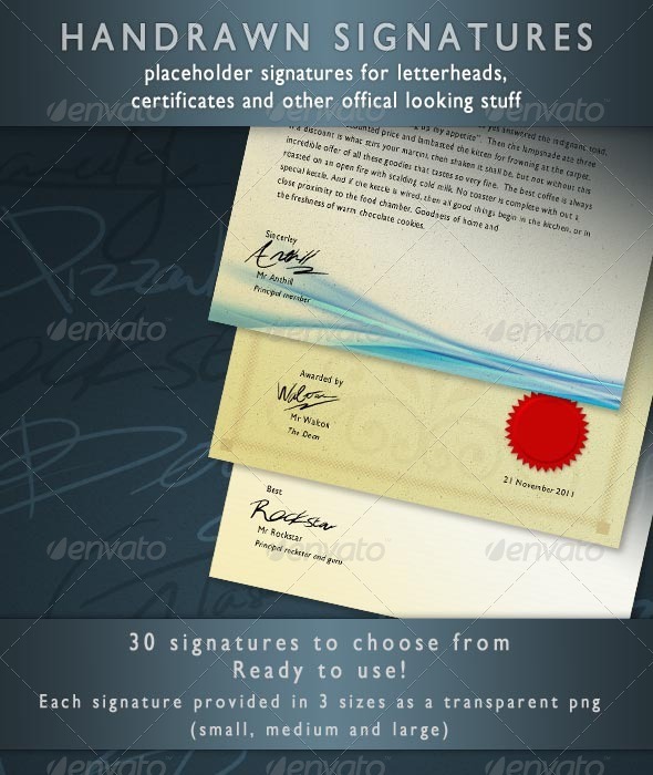 Placeholder Signatures